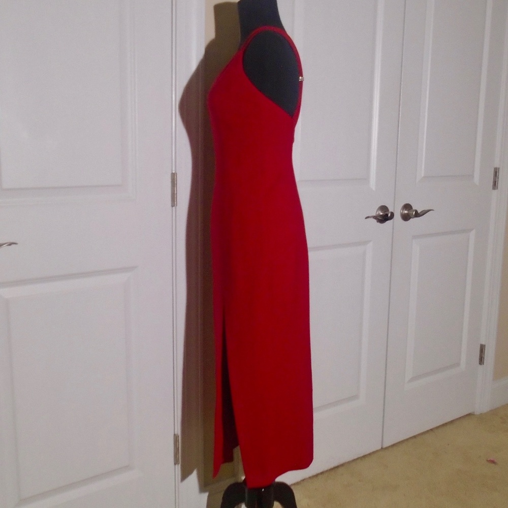 ANN TAYLOR Special Occasion Red Midi Sheath Dress - Picture 4 of 10